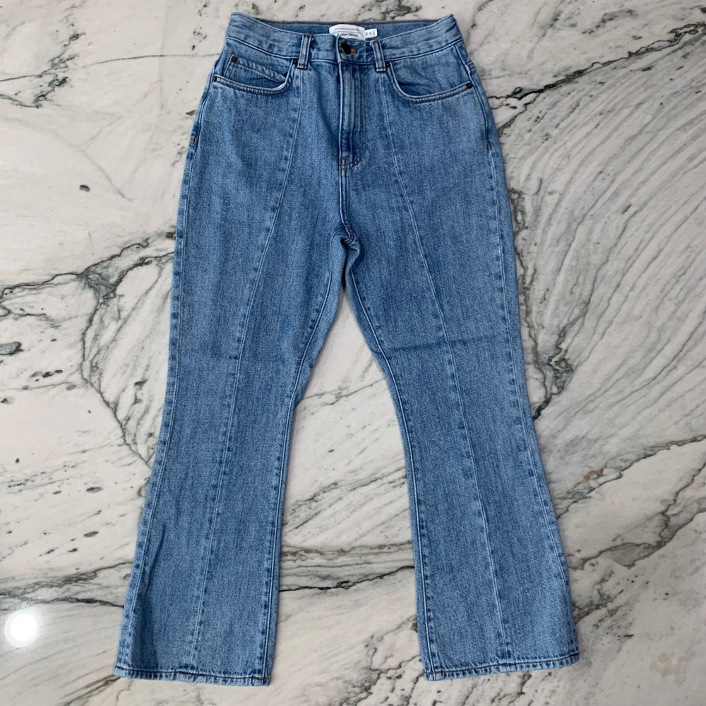 & Other Stories Los Angeles Atelier Flare Jeans High Rise Denim Womens Size 4